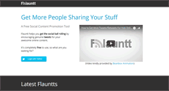 Desktop Screenshot of flauntt.com