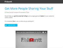 Tablet Screenshot of flauntt.com